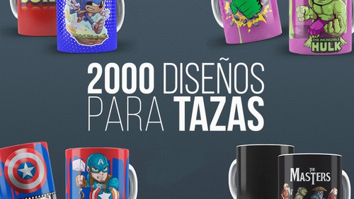 2.000 Plantillas De Sublimación Para Mugs Con Psd Editable