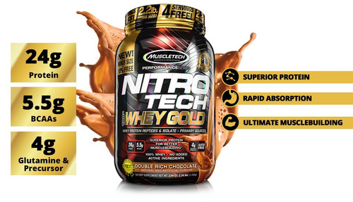Proteina Nitrotech Gold 100% 2.5 Lbs. Zona Sur