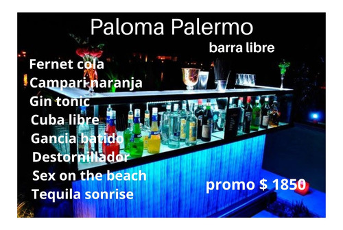 Imagen 1 de 1 de Barra De Tragos Para Tus Eventos