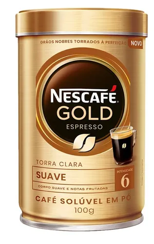 comprar Café Solúvel Gold espresso suave 100g intensidade 6 Nescafé