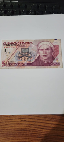 Billete De 50 Nuevos Pesos 1992 Morelos