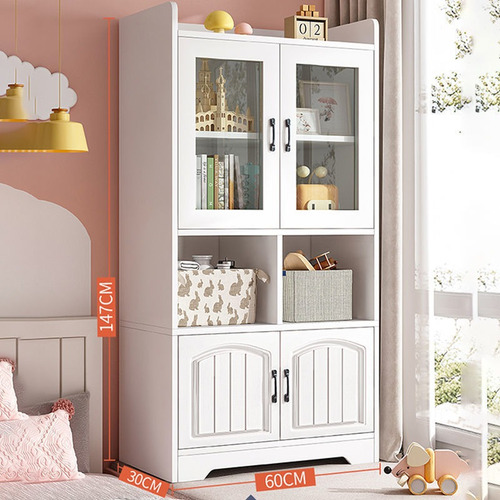 Librero Con Entrepaños Y Puerta Mueble Estilo Minimalista