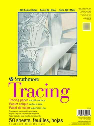 Strathmore 370-9 300 Series Tracing Pad, 9 X12 Tape Bound