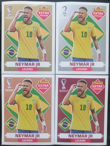 Extra Stikers Panini Neymar (set X 4 Laminas) 