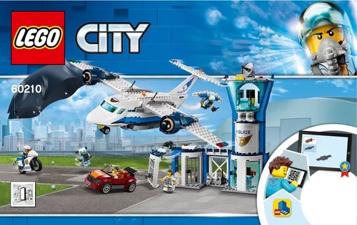 Lego City Sky Police Air Base 529 Pzs 60210