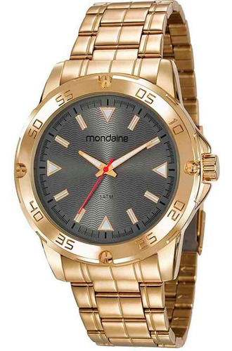 Imagem 1 de 3 de Relógio Masculino Analógico Mondaine Dourado 83458gpmvde2