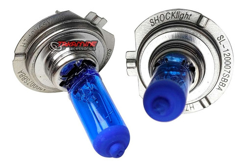 Imagem 3 de 8 de Kit Lâmpadas Super Branca H7 E H11 Shocklight 55w 8500k 12v