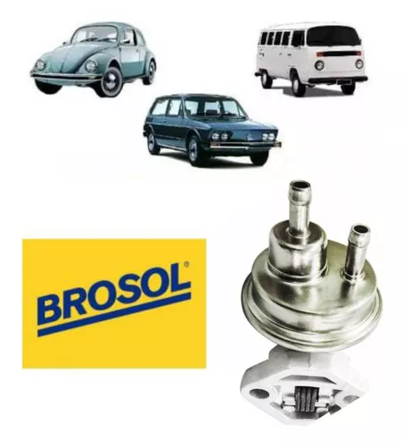 Bomba De Combustível Mecânica Brasilia 73>, Fusca 67>, Gol E Saveiro 80/86,  Kombi <96, Tl 70>, Variant I 70> E Ii 78/82 Brosol 214131 - Disk Peças