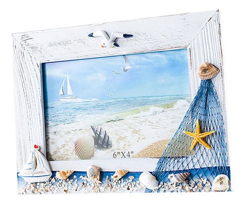 Porta-fotos Starfish Ornaments Desktop Estilo Retro 20x15cm