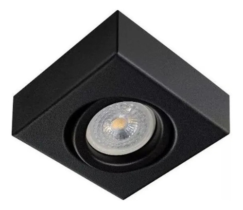 Spot Semiembutido  P/ Caja De Centro Gu10led Cuadrado 10x10