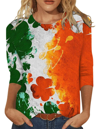 Playera Estampada Del Día De San Patricio De Moda E Para Muj