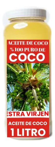 comprar Aceite De Coco Virgen Orgánico  Sin Olor Ni Sabor 1 Litro