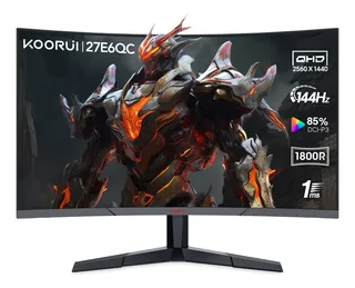 Monitor Gamer Curvo Koorui 27 144hz 1ms 2k Qhd Free/g-sync