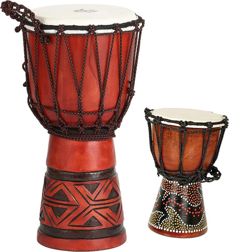 X8 Celtic Labyrinth Djembe Tambor Con Bolsa