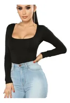 Comprar Body, Body De Dama, Body Manga Larga 6 Piezas 