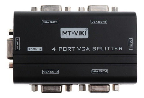 Imagem 6 de 12 de 4 Vias Svga Vga Splitter De Sinal Um A Quatro Portas Svga