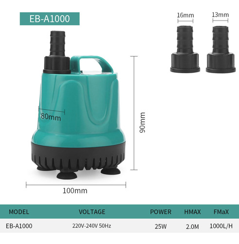 Bomba De Pecera, Filtro De Drenaje De Agua Sumergible De Baj