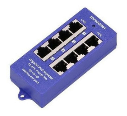 Imagen 1 de 5 de 4 Puertos Gigabit Ethernet Inyector Poe