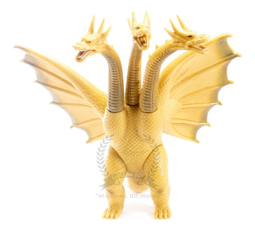 Sofubi Kaiju Godzilla King Ghidorah Japon 1984 4 Golden Toys