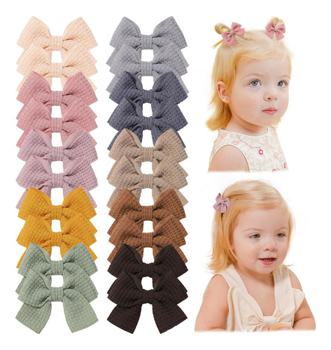 Jollybows 20pcs Baby Hair Clips Ninas Lazos 2  Mini Alligato