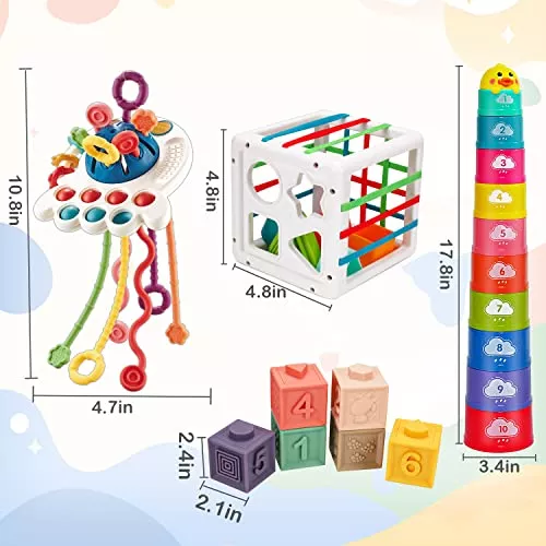 Juguetes Montessori Bebés De 4 1 De 6 12, 18 Meses, Ta