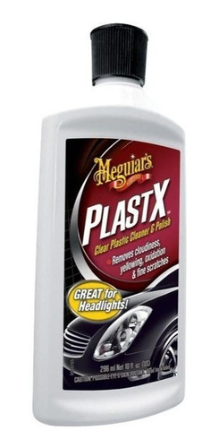 Meguiars Plastx Limpiador Abrillantador Plasticos Faros 10oz