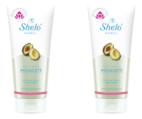 Crema Corporal Aguacate Shelo Nabel® 250ml 2 Piezas