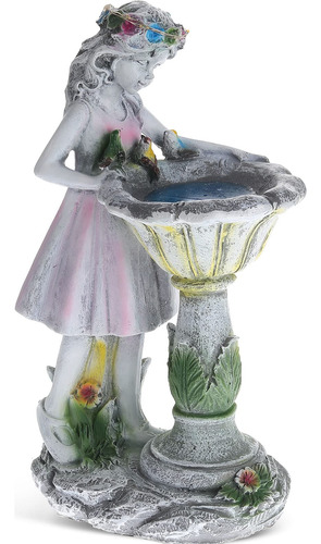 Figura Angel Hada Para Jardin Energia Solar Decoracion Patio