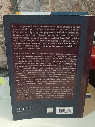 Derecho Internacional Privado - Leonel Pereznieto Castro (Usado)