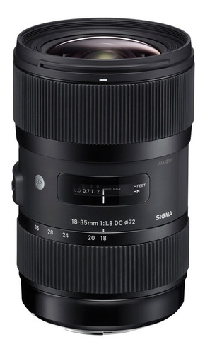 Lente artística Sigma 18-35mm F1.8 Dc Hsm para Nikon F