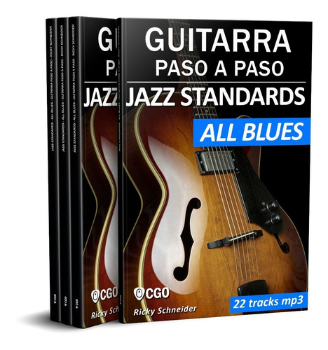 Imagen 1 de 6 de Jazz Standards, All Blues - Guitarra Paso A Paso, Con Mp3