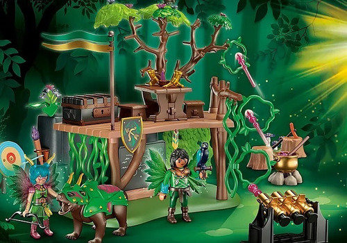 Figura Armable Playmobil Ayuma Campamento De Entrenamiento Cantidad de piezas 150