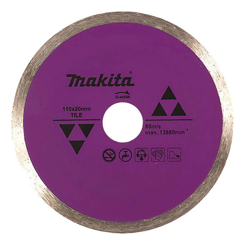 Disco Diamante Rin Continuo 4 3/8 P/azulejo Makita D-44258