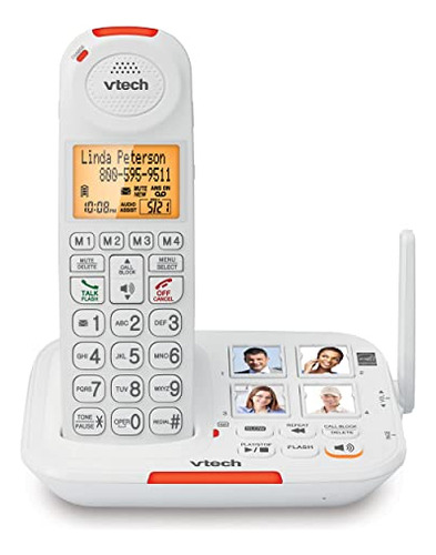 Teléfono Inalámbrico Para Personas Mayores Vtech Sn5127 Con