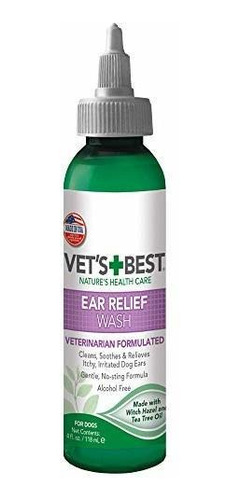 Vets Best Ear Relief Wash Cleaner Para Perros