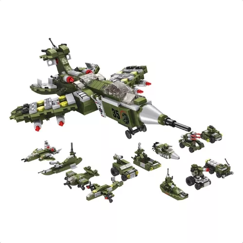 Jogo Blocos De Montar Avião Air Force 222 Pcs - Xalingo - PAPEMIX Papelaria  e Presentes