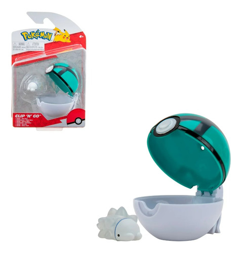 Pokebola Con Figura Pokemon  Snom + Net Ball