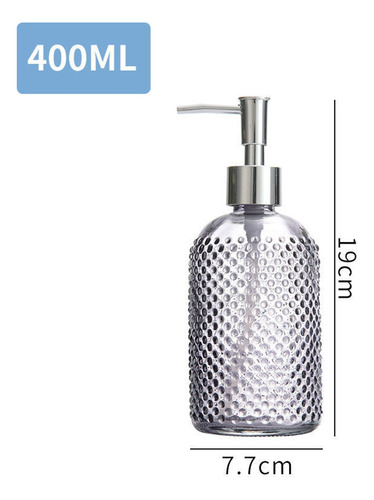 Dispensador De Jabón De Vidrio De 400 Ml, Botella