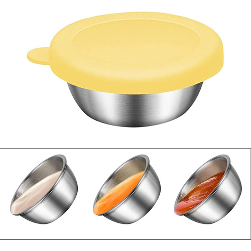 Recipiente De Para Ensaladas, Recipientes Pequeños Amarillo
