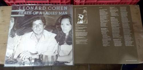 Leonard Cohen Death Of A Ladies Man 1977 Disco Lp Vinilo Esp