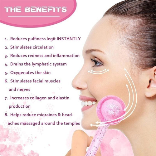 Kit Masajeador Facial Hielo Relajación Linfática