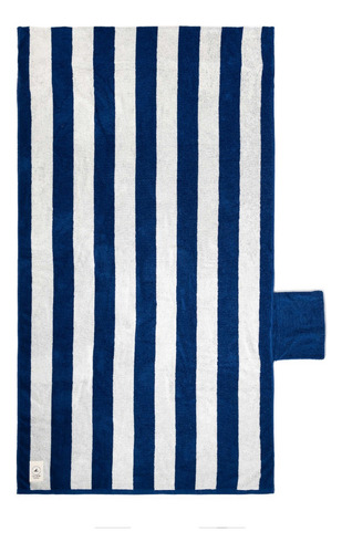 Toalla De Playa Individual Lineas Azul Reposera Dryhood Rayado