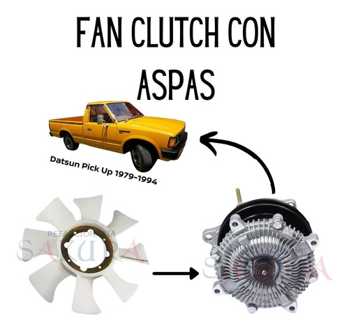 Bomba Fan Clutch Y Aspas Ventilador Pick Up Z24 1995