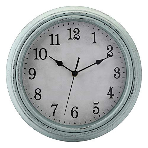 Jucoan Reloj De Pared Retro Vintage De 12 Pulgadas, Reloj De