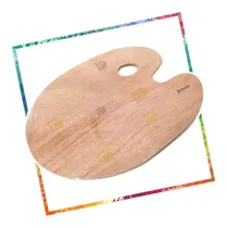 Comprar Oleo Acrilico Paleta Madera Mezcladora Artistica Pintura Pro