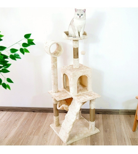Imagen 4 de 10 de Torre Rascador Casa Torre Animales Para Gatos Grande--abc