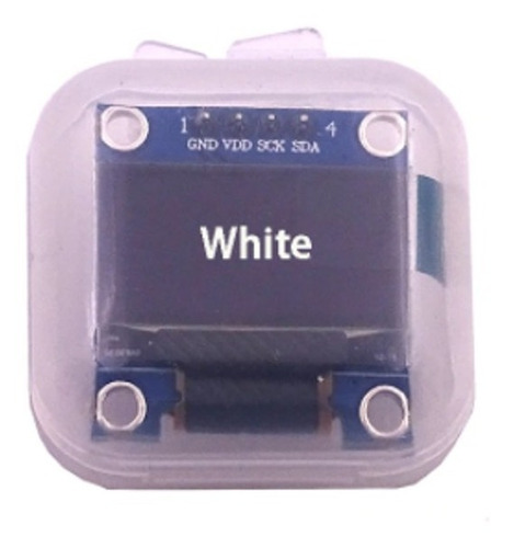 Imagen 1 de 2 de Pantalla Led Lcd Oled Modulo Para Arduino Color Blanco