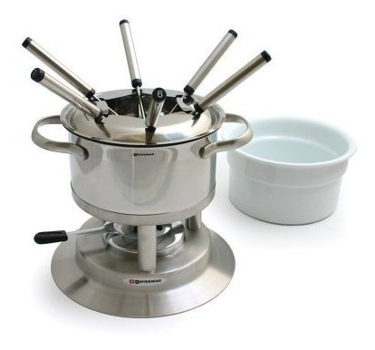 Set De Fondue De Acero Inoxidable Swissmar Arosa De 11 Pieza