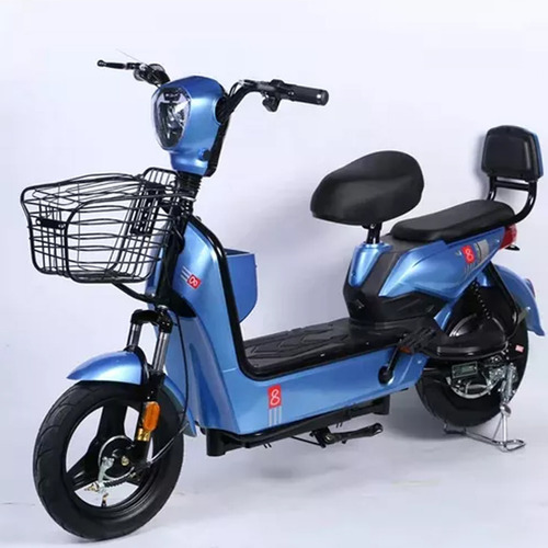 Imagen 6 de 10 de Moto Eléctrica Scooter 350w 48v 12ah Negra