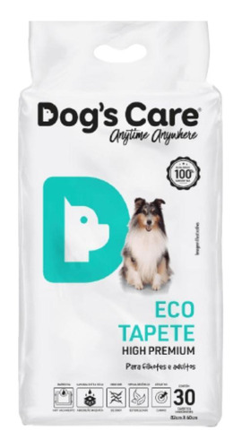Tapete Higiênico Dog's Care Eco High Premium 30 Un 82x60 Cm